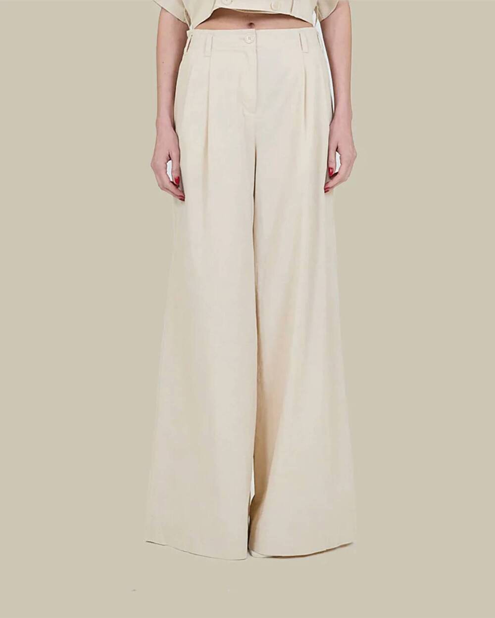 NEW SIMKHAI haydin wide leg pant in sand